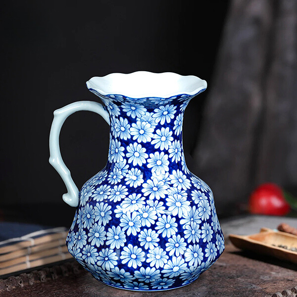 Bình Sứ Gấm Hoa 